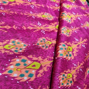 Trendy Woven Multicolor Abstract Printed Chanderi <b>Silk</b> <b>Fabric</b> Premium Lightweight Breathable Quick-Dry 44 Inch Width Saree Kurti - Product Image 6