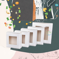 Caja Cuadrada de Cartón Blanco Reciclable Personalizada al por Mayor, Impresión con Laminado Mate, Embalaje para Regalos y Manualidades