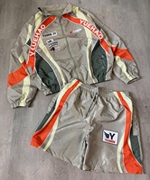 Ensemble de survêtement personnalisé en nylon, veste coupe-vent à fermeture éclair avec capuche, 100% coton, short de survêtement pour homme