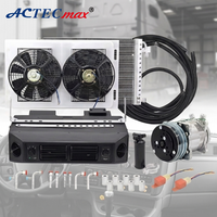Kit de climatisation pour camion ACTECmax universel 12V 24V 2800W avec compresseur à courroie et évaporateur-condenseur 3 vitesses BEU-404-100, ensemble complet