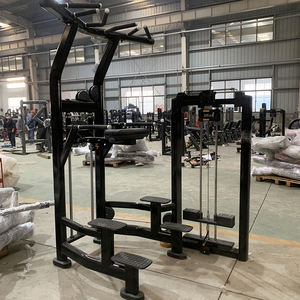 Robuste Commercial Gym Fitness <span class=keywords><strong>Musculation</strong></span> Pin Chargé Menton Dip Jambe Levée Assistée Pull Up Menton Dip Assist <span class=keywords><strong>Machine</strong></span> - Product Image 6