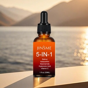 Suero Revitalizante Antienvejecimiento 5 en 1 Personalizado, Niacinamida, Astaxantina, 30 ml, Vitamina C, Ácido Hialurónico, Blanqueador Facial, Hidratante - Product Image 1