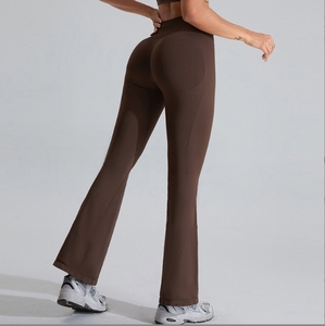 Của phụ nữ liền mạch Workout loe xà cạp với Hip Lift & chiến lợi phẩm Logo Tính năng mùa xuân tập thể dục yoga quần cho phòng tập thể dục & quần short - Product Image 4