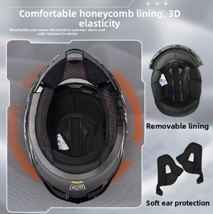 Casco Modular para Motocicleta con Mentonera Abatible, Certificado DOT ECE, para Hombres, Mujeres y Adultos, para Viajes - Product Image 4