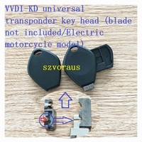 Tête de clé à transpondeur universelle VVDI-KD de haute qualité pour clés de véhicule de motos électriques (lame non incluse)