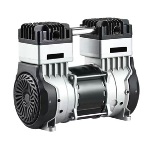 มอเตอร์หัวเครื่องอัดอากาศ 2 สูบ แบบไร้น้ำมัน เงียบ 110V 60Hz ชนิดลูกสูบ อะไหล่อุตสาหกรรมโลหะ - Product Image 1
