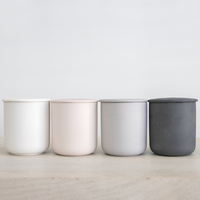 Ventes en gros de pots à bougies en céramique fantaisie pour la décoration de la maison, pas chers, avec couvercle