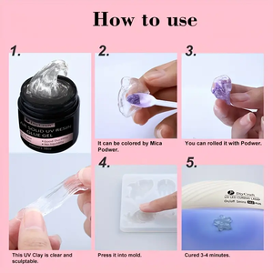 TIMESRUI grosir UV Curing perhiasan membuat tanah liat dekoratif Epoxy tanah liat kristal bening UV <span class=keywords><strong>Resin</strong></span> untuk DIY ornamen, seni patung - Product Image 4