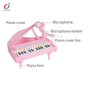 Chengji niños instrumento juguete canto micrófono divertido plástico teclado musical eléctrico mini <span class=keywords><strong>piano</strong></span> de cola para la venta - Product Image 3
