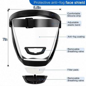 Protector Facial Transparente Antivaho, Gafas de Seguridad a Prueba de Salpicaduras y Viento, Filtros Ligeros de Poliéster para Pesca y Esquí - Product Image 6