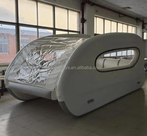 Maison flottante gonflable à <span class=keywords><strong>moteur</strong></span>, yacht <span class=keywords><strong>électrique</strong></span> à voile, ponton <span class=keywords><strong>de</strong></span> luxe à énergie solaire, villa aquatique en PVC, maison flottante - Product Image 4