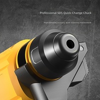 Marteau perforateur rotatif sans fil au lithium-ion Deli, multifonctionnel, rechargeable, pour la démolition du béton DC300