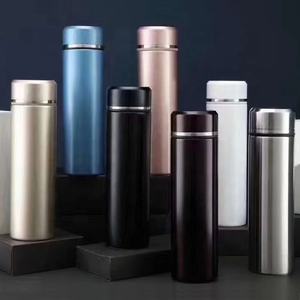 17oz 500ml Nuevas llegadas Pantalla de temperatura LED Acero inoxidable Vacío Gimnasio Deportes Botella de agua inteligente con Infusor de filtro - Product Image 1