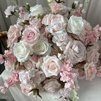Boules de fleurs artificielles en soie romantiques IFG Factory, 50 cm, rose, fleurs artificielles pour les événements de mariage