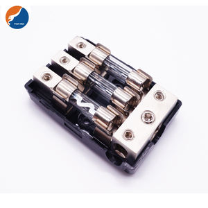 4/8Ga In-4/8 Gauge Out 5AG 10*38mm kabel Holder Fuse Audio mobil Split AGU kotak Fuse Block Holder Digital Fuse untuk sistem Audio - Product Image 2