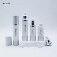 Flacon Cylindrique de Luxe en PP pour Soins de la Peau 15ml-200ml, Contenant Cosmétique Vide Airless avec Sérigraphie pour Crème Visage et Contour des Yeux