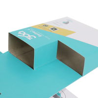 Boîte en carton ondulé recyclable avec impression de logo personnalisé, gaufrage et pelliculage mat pour écouteurs et produits électroniques grand public