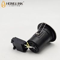 Spot encastré anti-éblouissement en chrome GU10 Max 35W pour hôtel commercial, luminaire d'intérieur