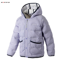 Veste d'hiver isolée Kippo pour enfants Bomber rembourrée de taille XL avec tissu matelassé et vêtements de sport techniques imprimés pour enfants