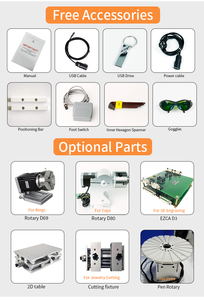 Máy khắc laser sợi quang UV CO2 tốc độ cao với chức năng in bay cho lốp xe, da cao cấp, quần áo, gỗ, nhiều lựa chọn - Product Image 5