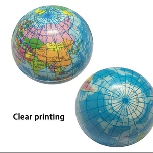 <span class=keywords><strong>Bola</strong></span> de espuma suave para niños, globo terráqueo, mapa <span class=keywords><strong>del</strong></span> <span class=keywords><strong>mundo</strong></span>, juguete de PU antiestrés, relajante, regalo - Product Image 5