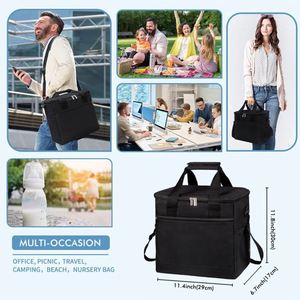 Large Cooler Bag Collapsible Insulated Bags Leakproof Lunch Cooler Tote with Multi-Pockets for Adult Insulated Thermal Bag - Product Image 6