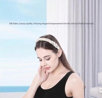 Bandeau en Soie de Mûrier 19 Momme – Serre-tête Plissé en Satin Élégant pour Femme, Antidérapant et Confortable pour un Usage Quotidien, 17 Couleurs Disponibles