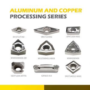 Plaquettes de tournage en carbure CNC pour le traitement de l'aluminium et du cuivre, outil de coupe polygonal - Product Image 3
