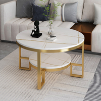 Table basse en marbre nordique, table carrée de luxe légère, salon, petit appartement, table basse rectangulaire simple pour la maison