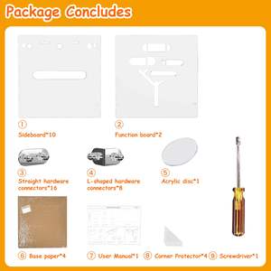 Gine domuzları için özelleştirilmiş akrilik gine domuzcuk yuvası DIY akrilik kafes küçük hayvan kafesi - Product Image 5