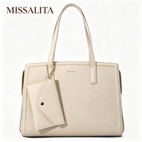 Sac fourre-tout pour femmes en cuir PU, grand sac de transport, vente en gros B2B, MISSALITA