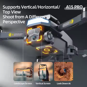 Oferta Especial: <span class=keywords><strong>Mini</strong></span> Helicóptero A15 PRO 4K, Quadcopter de Juguete, Dron RC con Tres Cámaras, Modo Sin Cabeza, para Niños - Product Image 4