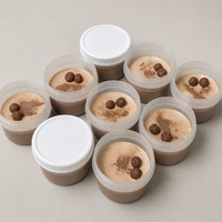 Gobelets à dessert avec couvercles, en PP de qualité alimentaire, bocaux à large ouverture pour tiramisu, mousse, cheesecake, pudding, emballage à emporter pour café