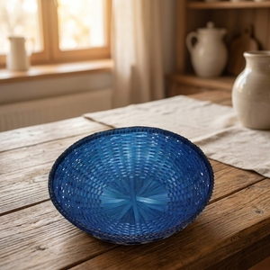 Decorative Woven Bamboo Bowl Natural Artisan Storage <b>Basket</b> for Fruit Vegetables <b>Table</b> Centerpiece and Home Decor - Product Image 2