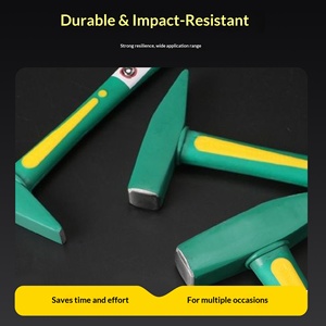 Marteau de sécurité industriel à tête bec de canard, manche monobloc en plastique coloré, pour électricien, rénovation, réparation, OEM, haute teneur en carbone - Product Image 3