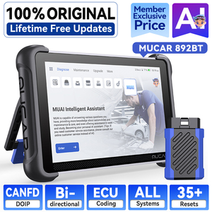 เครื่องสแกน OBD2 รุ่น MUCAR 892BT ขนาด 8 นิ้ว ระบบแอนดรอยด์ AI พร้อมฟังก์ชันรีเซ็ตมากกว่า 35 <span class=keywords><strong>ราย</strong></span>การ รองรับการเขียนโค้ด ECU ควบคุมแบบสองทิศทาง เครื่องมือวินิ<span class=keywords><strong>จ</strong></span>ฉัยระบบเต็มรูปแบบ - Product Image 1