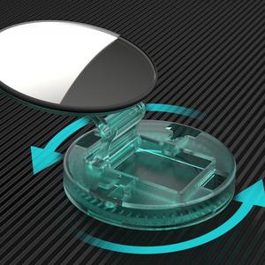 1 pièce Rétroviseur extérieur pliable <span class=keywords><strong>Petit</strong></span> miroir rond en verre pour angle mort - Product Image 4