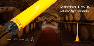 Lumière LED pour cave à vin IP69K sans UV, tube ambre 590nm, étanche IK10, garantie 5 ans - Product Image 3