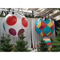 Ballon publicitaire mat gonflable en PVC, éclairage LED personnalisé, ballons imprimés publicitaires à hélium