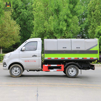 HEAVSTY Diesel Baru Manual 2700mm Wheelbase 122HP 3.5CBM Tertutup Rapat Pengumpul Sampah Sanitasi Changan WLW5030ZLJC 2 As Roda