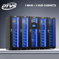 Gabinete de red DTVS de 19 pulgadas, puerta de vidrio templado, micromódulo, estante para servidores de centro de datos con stock IDC integrado