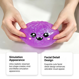 Jouet Squishy Géant Halloween Effet Doux au Toucher, Paillettes Effrayantes, Rebond Rapide, Surprise, Mini Matériau Pectine pour Filles - Product Image 5
