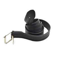 Ceinture de poids professionnelle de plongée libre, boucle en acier inoxydable, ceinture en caoutchouc