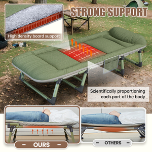 Cama Plegable Portátil de Metal Verde Oscuro para Exteriores, Ideal para Piscina, Venta al Por Mayor - Product Image 2