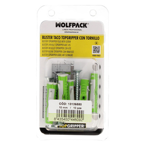 Tappi Bimateriali Topgripper in Confezione Blister con Viti 0/10 mm. 10 Pezzi - Product Image 1