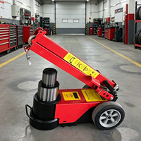 Cric pneumatique pliable LAWRENCE 15T/30T, structure compacte et légère pour un entretien efficace des camions et des voitures particulières