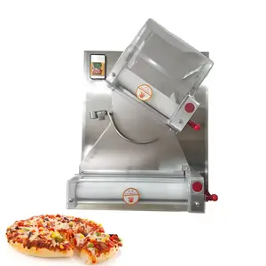 Máquina elétrica automática para molde de massa de pizza, rolo base, máquina de alongamento de massa de pizza