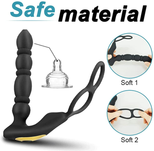 Tapón Anal <span class=keywords><strong>de</strong></span> Silicona al por Mayor <span class=keywords><strong>de</strong></span> Fábrica, 10 Modos <span class=keywords><strong>de</strong></span> Vibración, Control Remoto Inalámbrico, Estimulador Anal 100% Impermeable para Hombres - Product Image 3