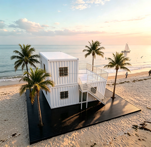 Casa Prefabbricata di Lusso in Pannelli Sandwich, Design Moderno, Ottimo Rapporto Qualità-Prezzo per Uso Residenziale, Molto Richiesta nel Sud-Est Asiatico e Medio Oriente - Product Image 2