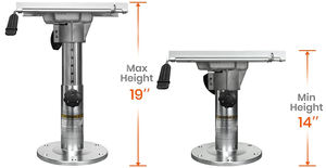 מושב סירה מתכוונן באיכות גבוהה סירת שולחן סירת שולחן מתכוונן הדום תמיכת ריצוף - Product Image 4